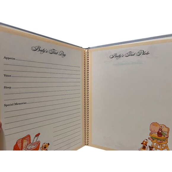 Hallmark Baby's First Three Years Vintage Keepsake Memory Book Blue Baby Boy New - Picture 8 of 10